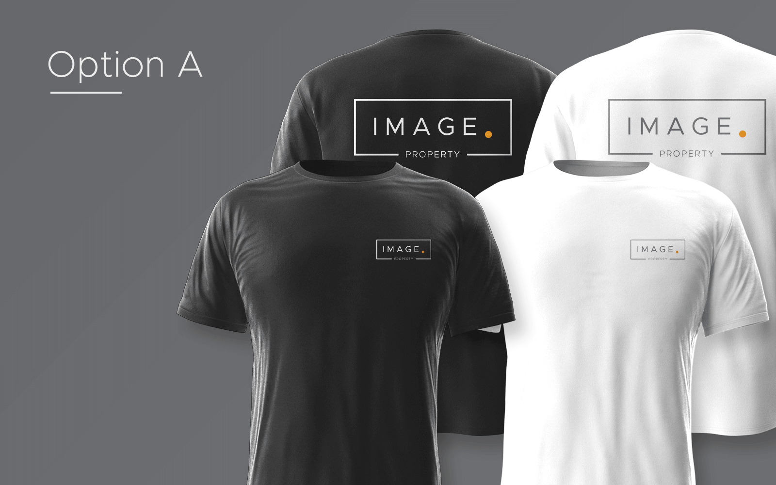 Printed Image Logo Plain Shirt